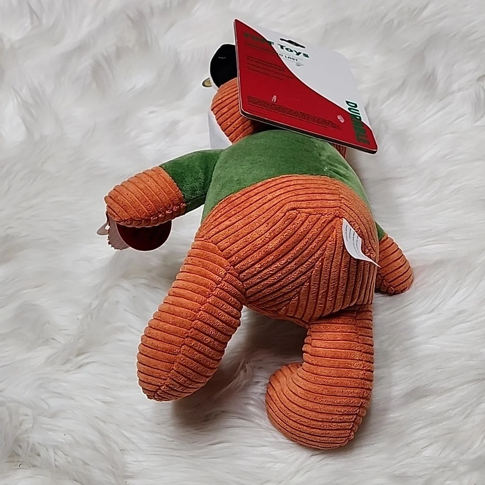 Tuff Toys Christmas Plush Fox Dog Toy with Squeaker - New with Tags